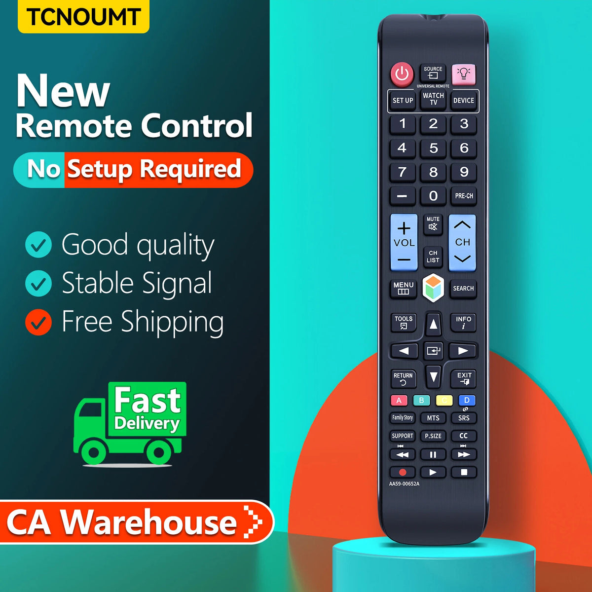 AA59-00652A Remote Control For Samsung LCD LED 3D Smart TV UN55ES6100F