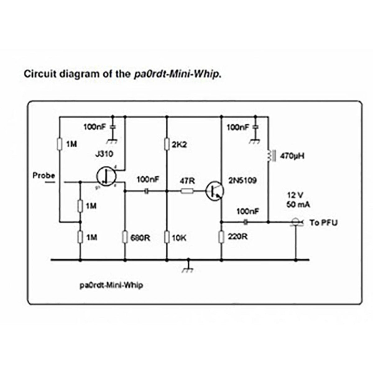 Mini-Whip MF HF VLF Mudule Active RX Antenna 10KHz-30MHz SMA DC9-15V SMA female
