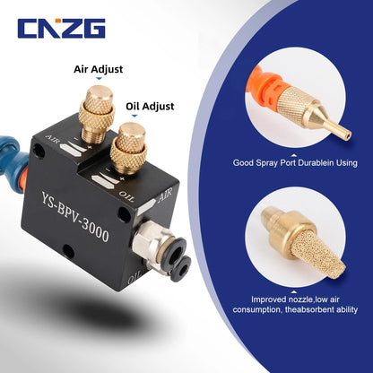 CNZG PNEU 1/4" CNC Coolant Mister for Milling Machine Mist Spray System