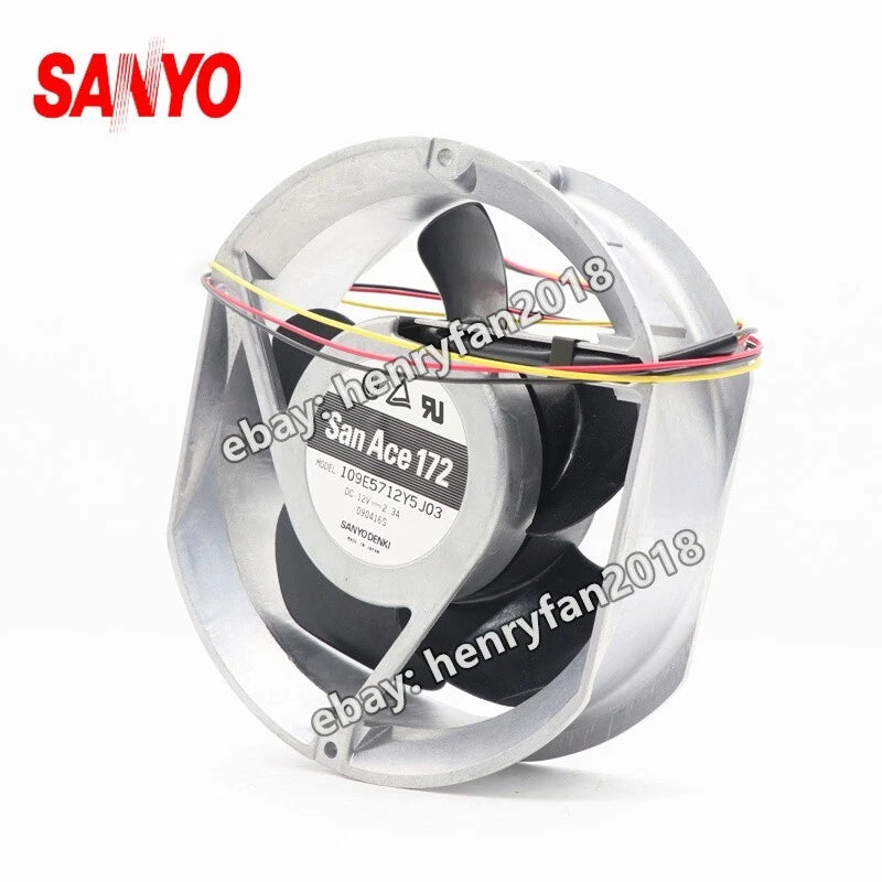 SANYO 109E5712Y5J03 Fan 12VDC 2.3A 3-wires 172*150*51MM Cooling Fan San Ace