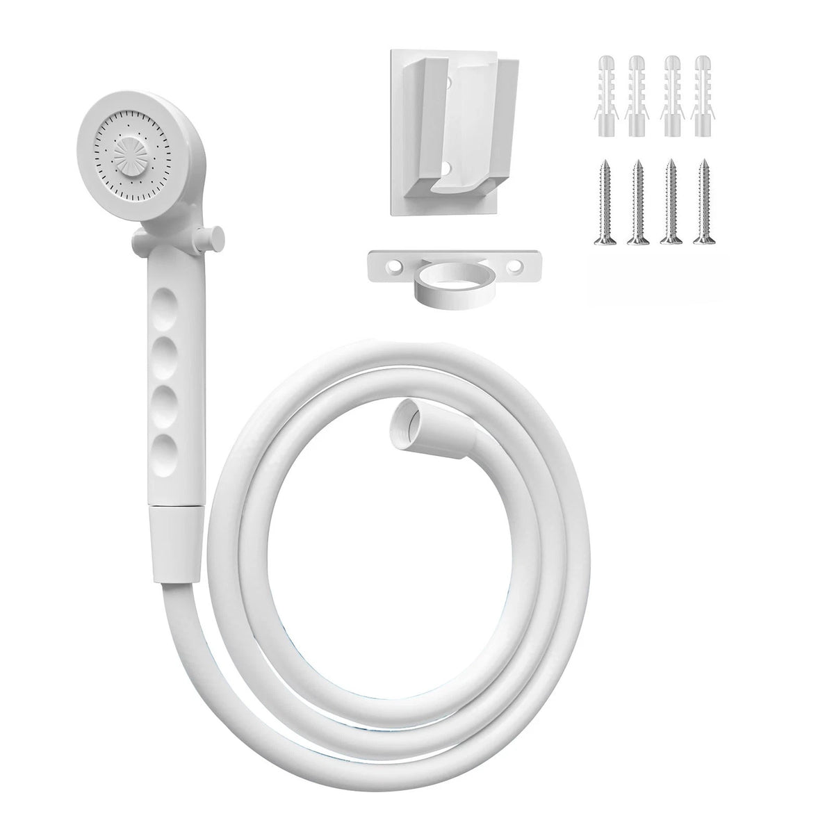 RV Shower Head 5-Mode 59 Inch Hose Water Saving Switch Recessed Finger Grooves