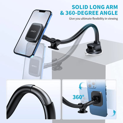 APPS2Car Magnetic Phone Holder Mount with 13-inch Flexible Long Arm & 6...