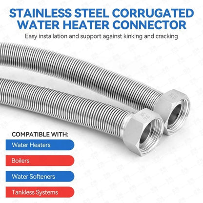 Update 304 Stainless 24L 3/4" MIP x 2PCS, steel color