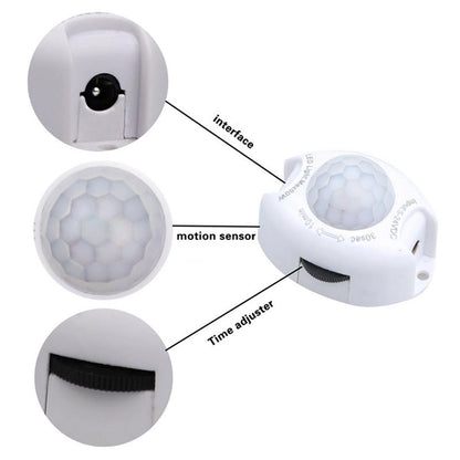 Motion Sensor DC 5V 24V Light Switch Movement Detector Automatic PIR Sen F