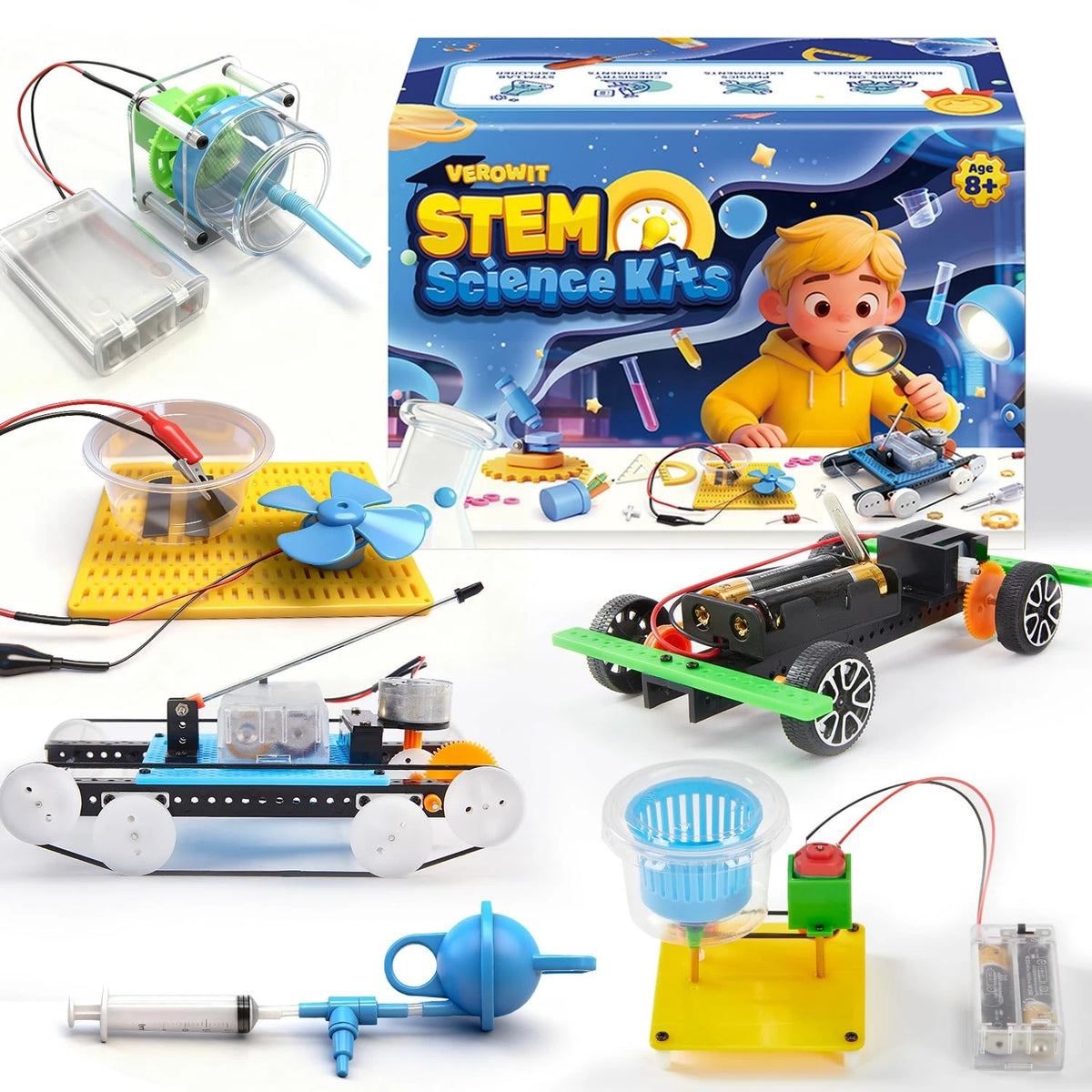 6-in-1 STEM Science Kits for Kids Age 8-12, Home 5.91 x 10.04 x 4.72 inches