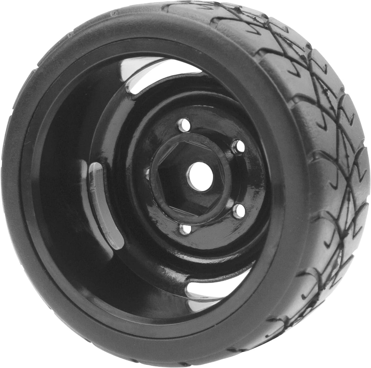 ShareGoo RC 1/10 Scale On Road Tires OD2.55 Rubber & Wheel Rims 12mm Hex...