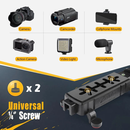 Zeadio Video Action Stabilizing Handle Grip Handheld Stabilizer with Black