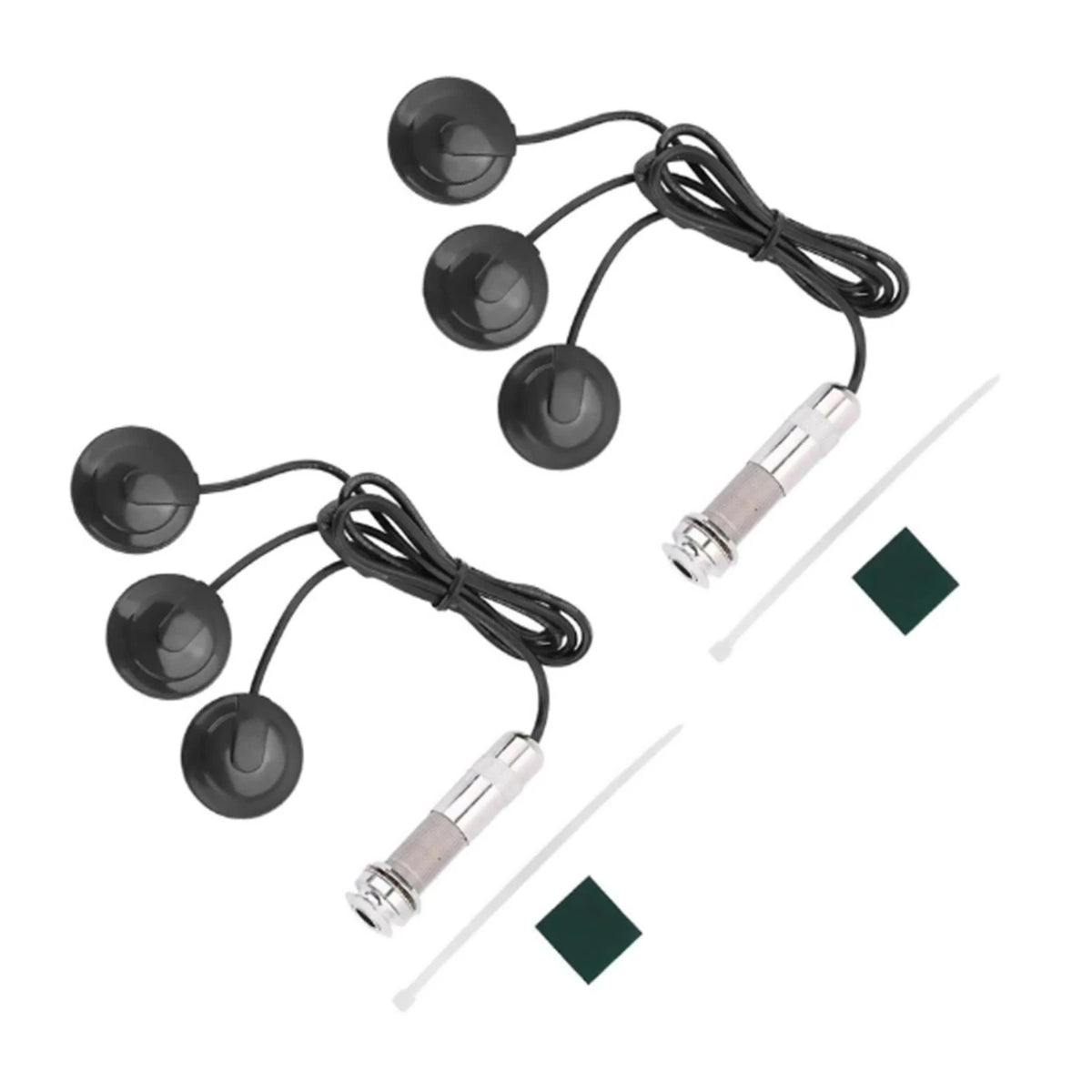 2Pcs Piezo Vibration Sensor Pickup 6.35mm Jack for Acoustic Guitar Cello Mandola