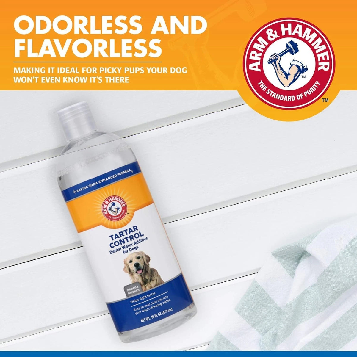 Arm & Hammer Clinical Care Dental Rinse for Adult Dogs, 16 Fl Oz (Pack of 2)
