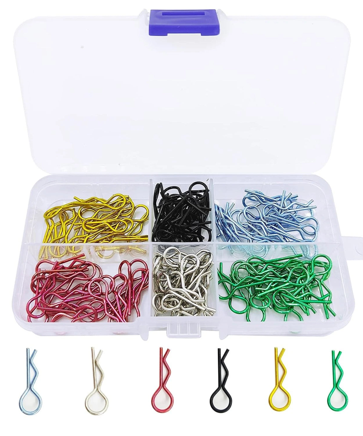 130pcs Universal RC Body Clips Car Steel R for All 1/10 1/12...