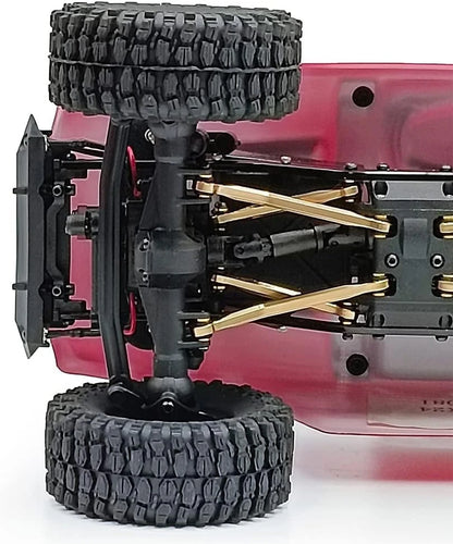 RCLIONS Higher Extra Clearance RC Links Linkage Set for 1/24th Axial Gold