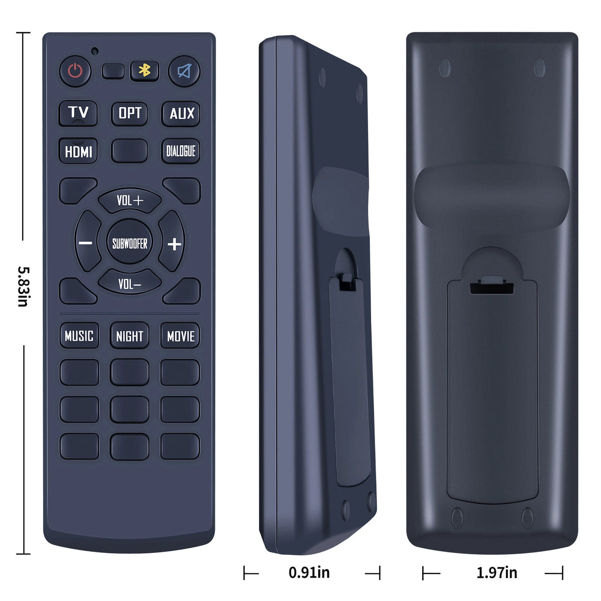 Replace Remote Control For Definitive Technology Studio 3D Mini Sound Bar
