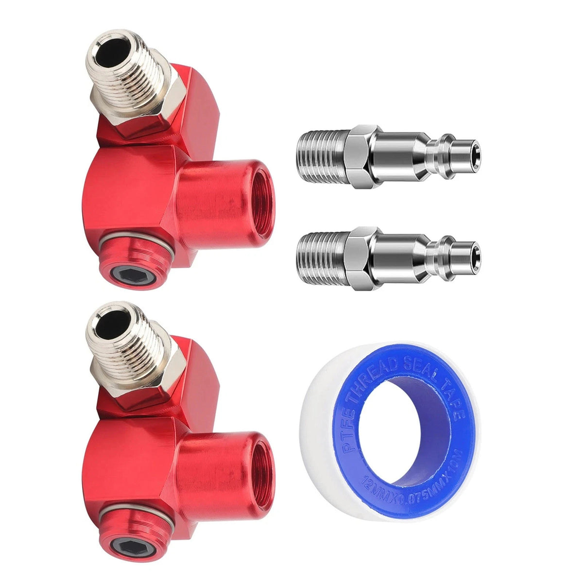 360° Full Rotation Air Tool Adapter 360 Degree  1/4'' NPT for Air Impact