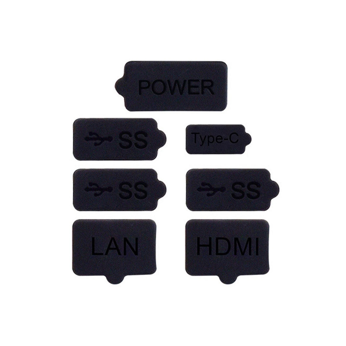 PC+Silicone Dust Cover Plug Protective Anti-Dust Cover Kit For PS5 Console