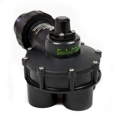 FIMCO 1 ½” in 4 Outlet Indexing Valve with 2, 3 and 4 Zone Cams 1 1/2", Black