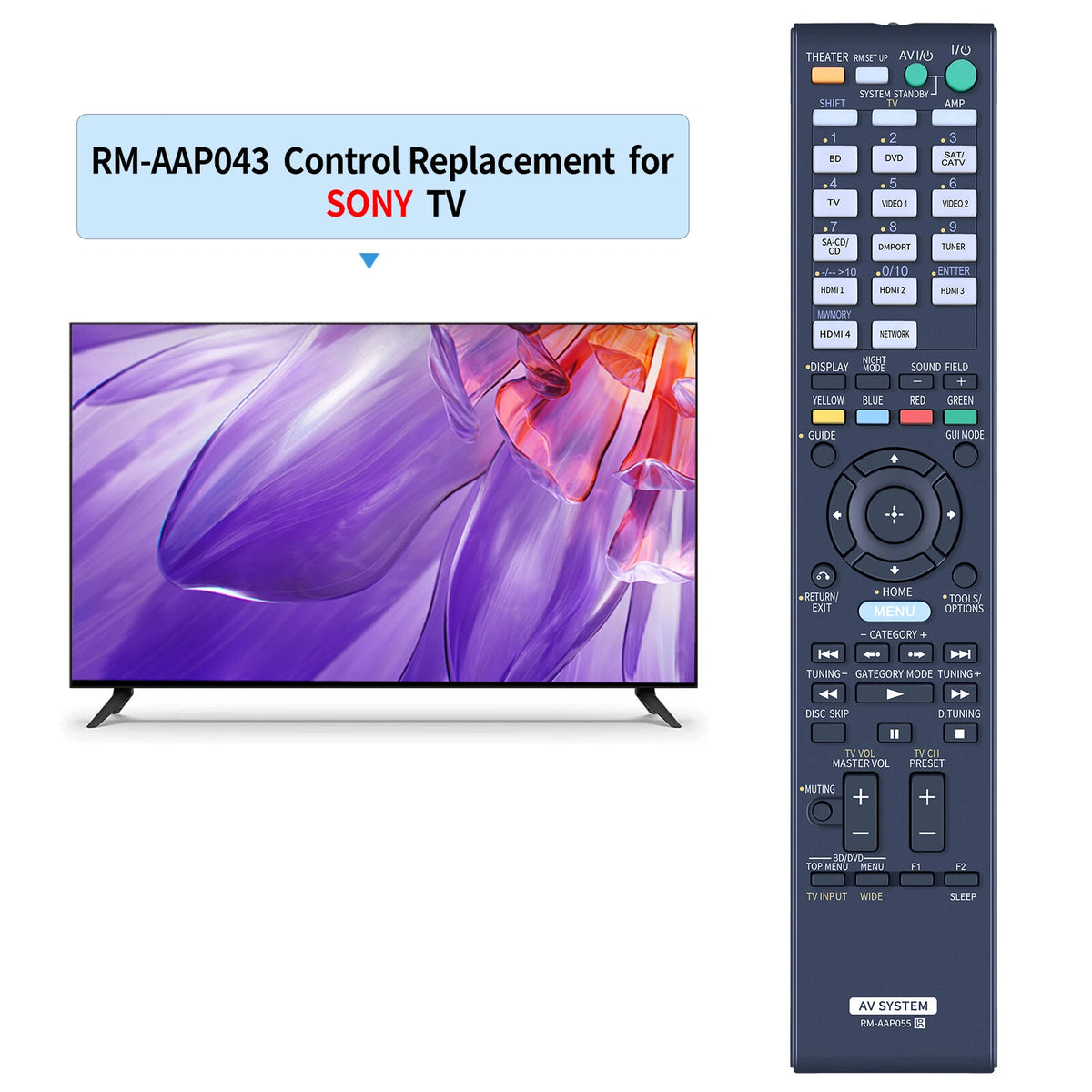 RM-AAP055 Remote Control For Sony AV Receiver STR-DN2010 STR-DH810 STR-DH820