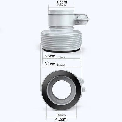 2x 1.25" to 1.5" Type B Hose Adapter Connector For Bestway Coleman Intex