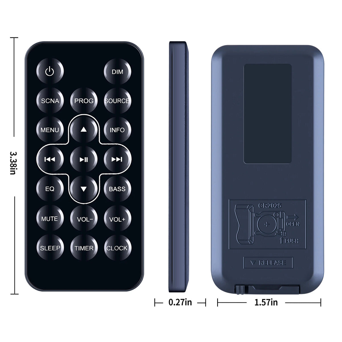 Remote Control For Sandstrom SSBDA13E TV Sound Bar Speaker