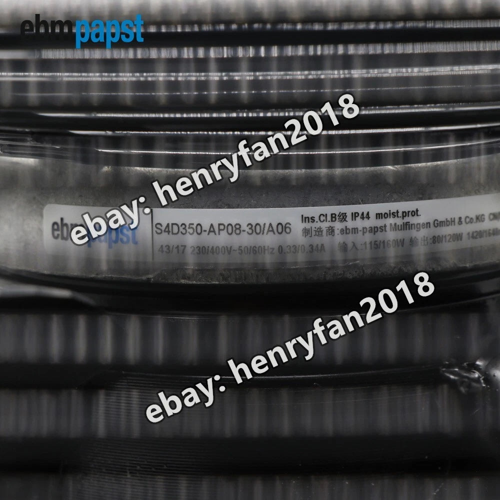 Ebmpapst S4D350-AP08-30/A06 Axial Fan 230/400V 50/60Hz 0.33/0.34A Cooling Fan