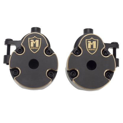 MEUS RACING 63.3g Ascent 18 Brass Steering Knuckles + Front Portal Cover 1/18