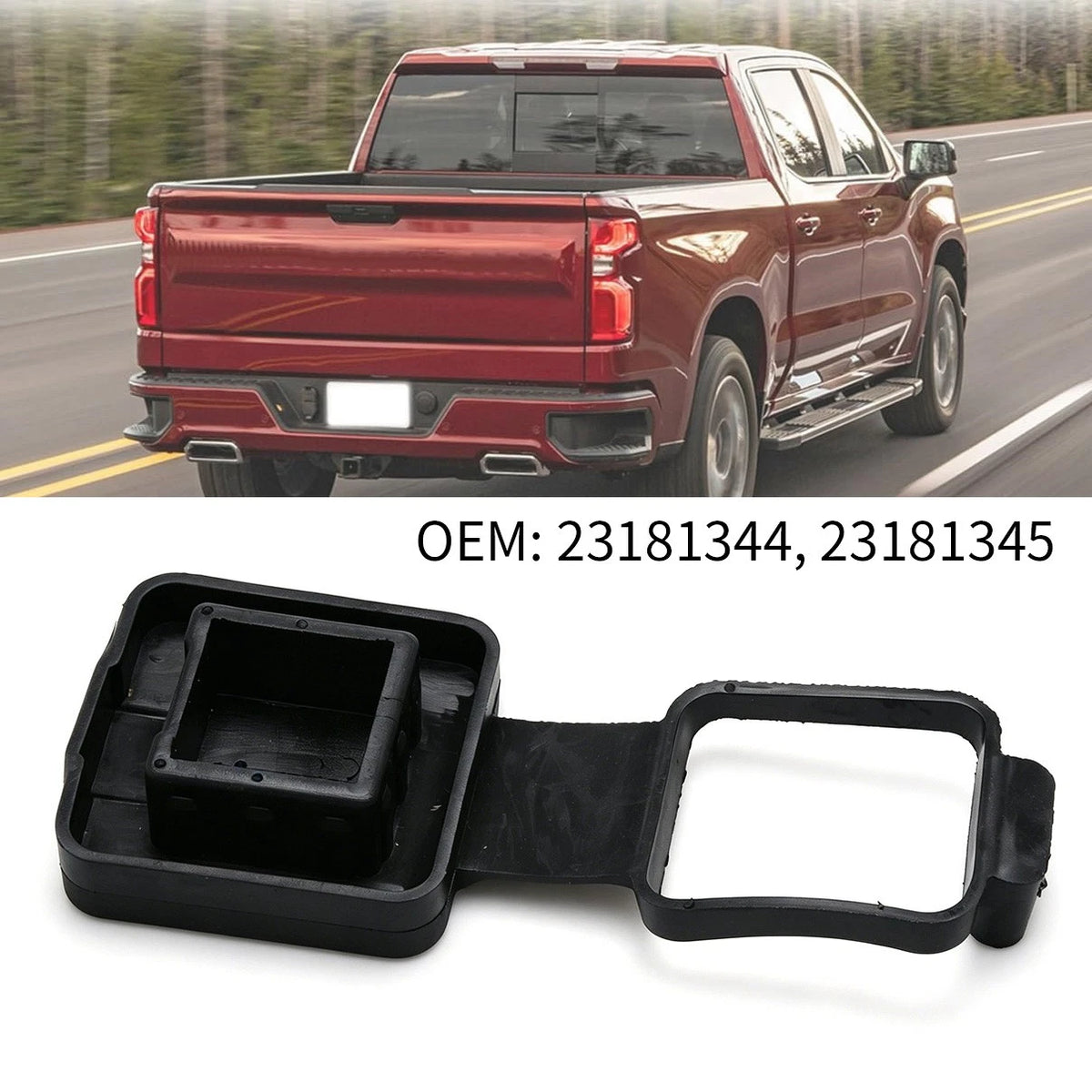 23181344 23181345 Hitch Closeout Cover For GMC Yukon Winter Proof Impact Black
