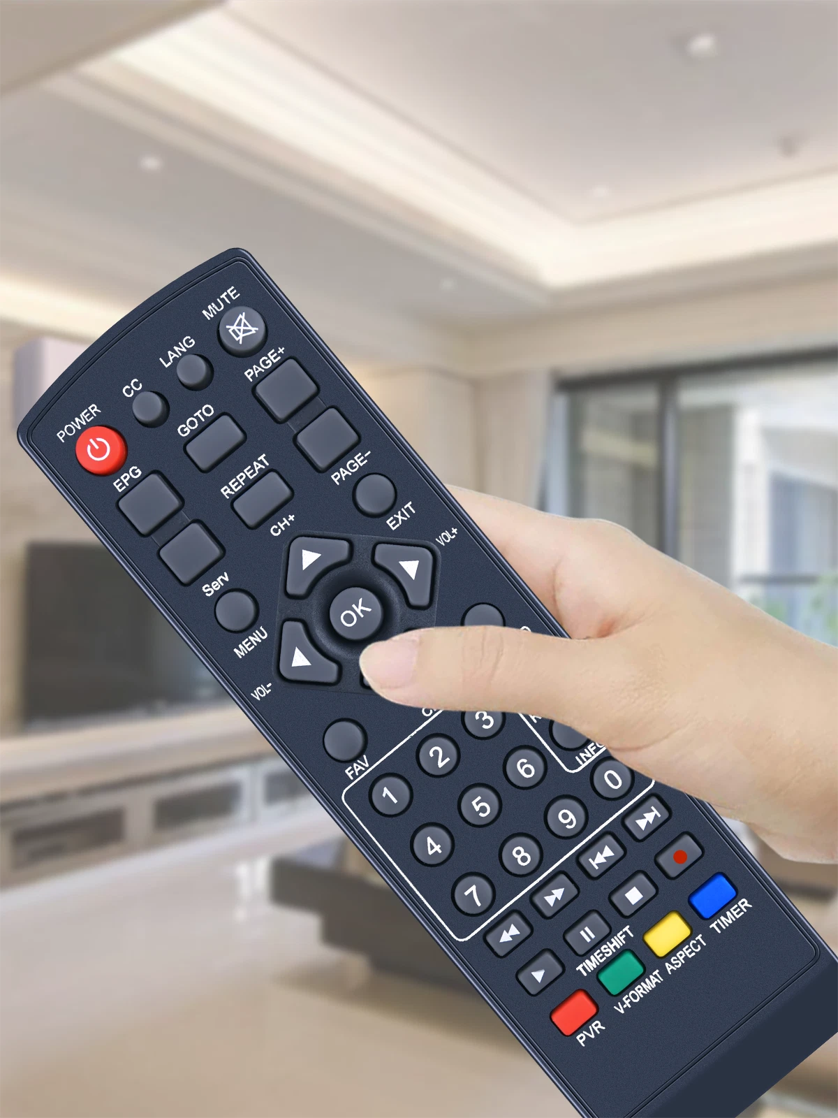 Remote Control For TOP-ENERGY TE2024 Digital TV Converter Box