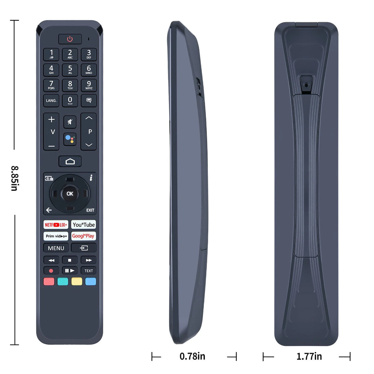 Replacement Remote Control For JVC LT-70VAQ7255 Android TV