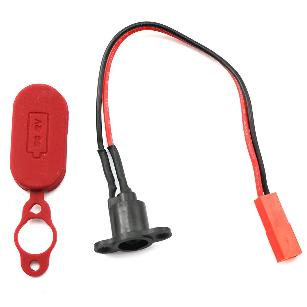 LQ Industrial 17cm/6.7Inch Charging Port Wire with Silicone Waterproof Cover...