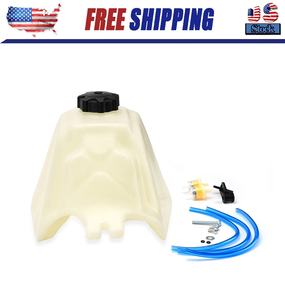 Fuel Tank Gas Tank for 1985-1986 Honda TRX125 Fourtrax 125 Plastic White