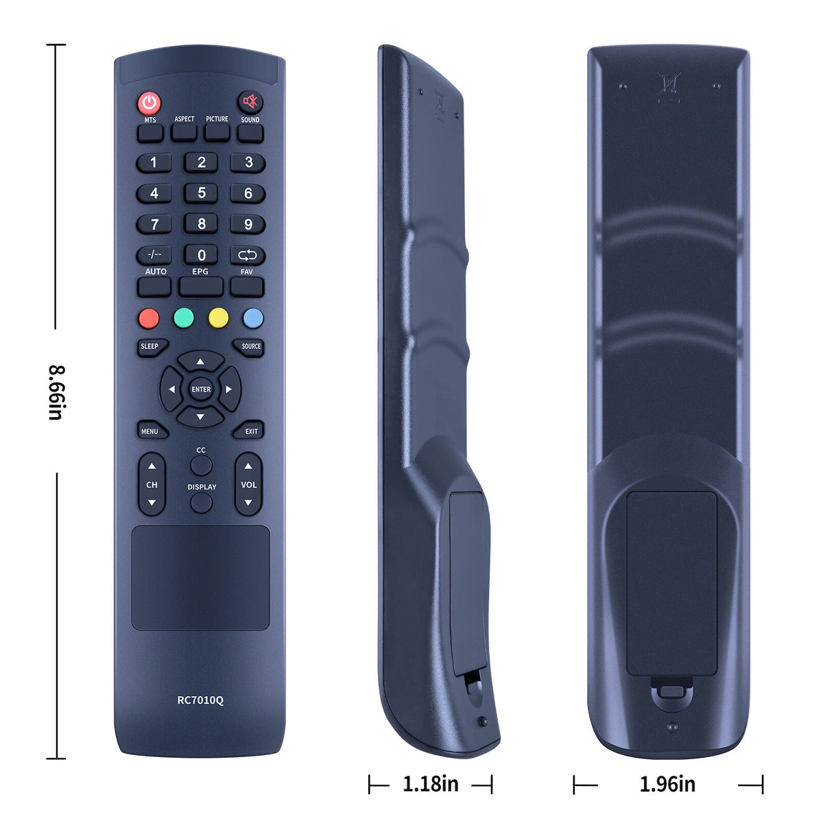 RC7010Q Remote Control For Quasar LED TV SQ3202 SQ5002 SQ5003 Q32HST1 SQ240W