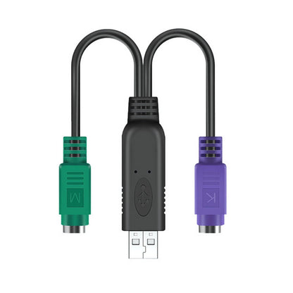 USB M to PS2 PS/2 F Extension Cable Y Splitter Connector For Keyboard Mouse