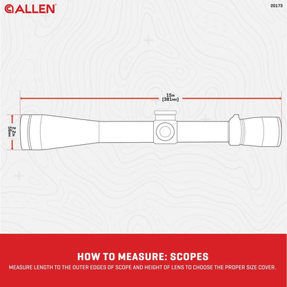 Allen Company Reversible Neoprene Scope Cover, Camo/Black Large, Multi
