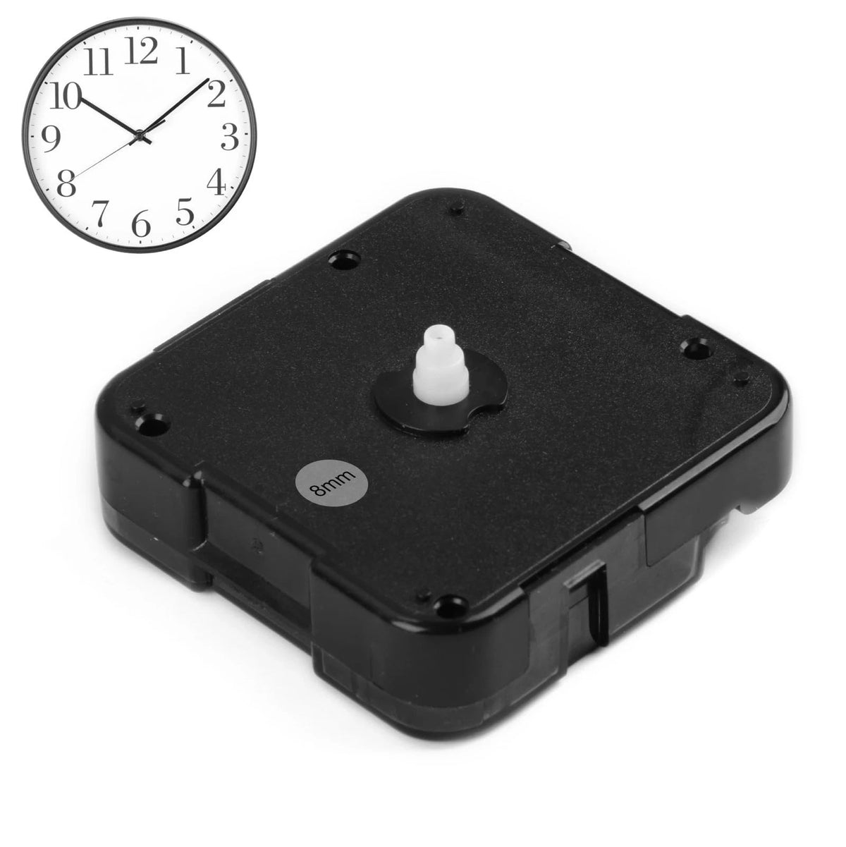 Quartz Clock 12888 Movement Replacement Set, 14.5mm, Shaft 8mm - No Thread