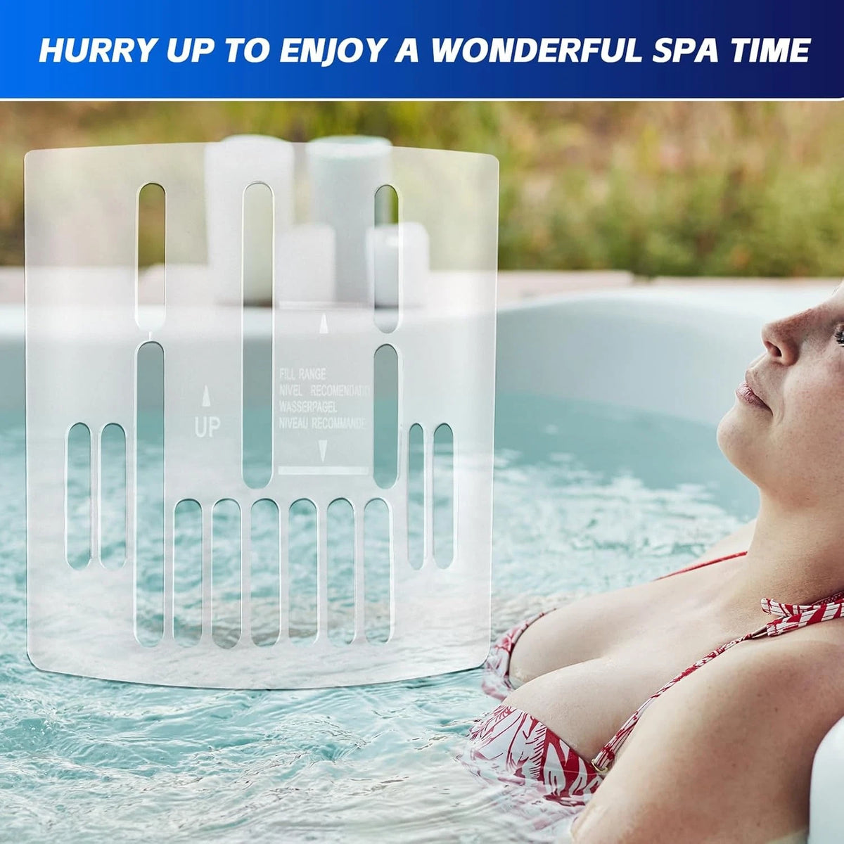 Spa Waterfall Grate, Clear Hot Tub Filter, 8.81"x7.83" Outdoor Tubs...
