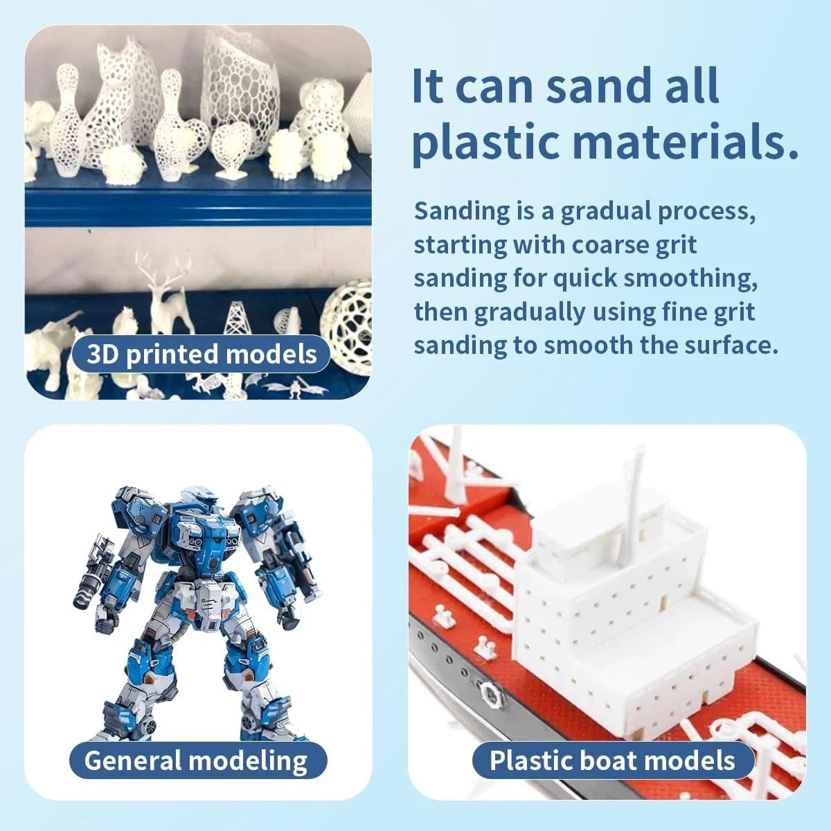 stedi Sanding Sponge for Model Gundam Building,3mm Hobby Tools Hand...