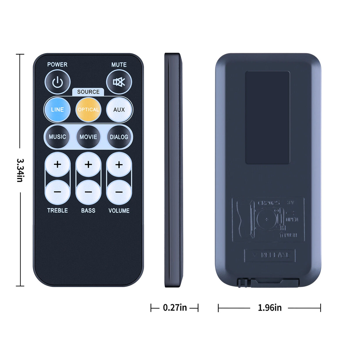 Remote Control For iLive IT153B Bluetooth Sound Bar Home Theater System