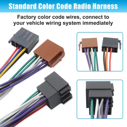 Car Radio Connector Replacement for VW Wiring Harness Adapter in Dash...