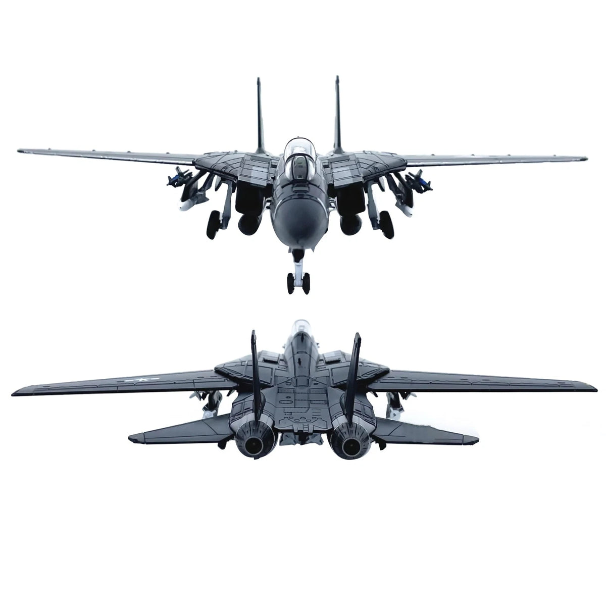 1:100 F-14 Tomcat US Fighter VX-4 Plane Model Alloy Aircraft Military Decoration