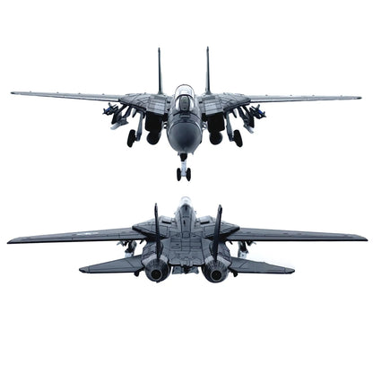 1:100 F-14 Tomcat US Fighter VX-4 Plane Model Alloy Aircraft Military Decoration