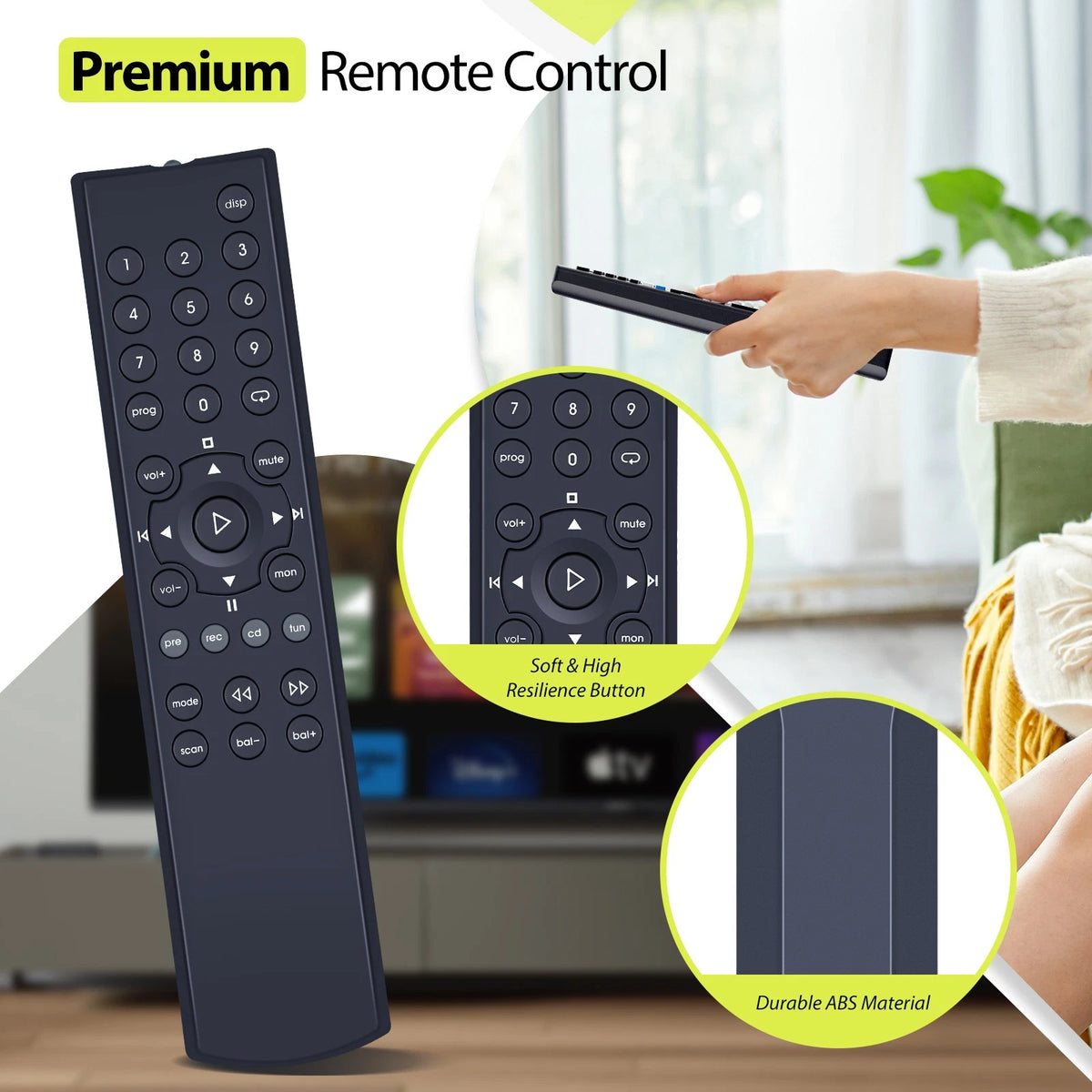 For Naim Narcom 5 Remote Control Compatible with Naim CD Players and Amplifiers