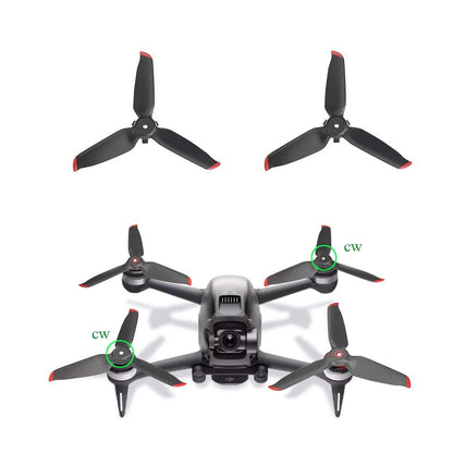 8Pcs Propellers Replacement for DJI FPV - Lightweight Drone Accessories Black