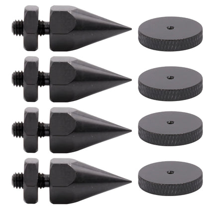 4Pack Iron AMP Studio Monitor Stand Feet/Base M6 Thread Speaker Isolation Spike