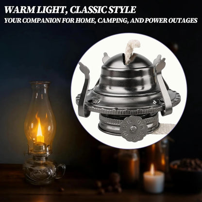 Oil Lamp Burner #2 with Black Coating – Antique Kerosene Bronze Plated