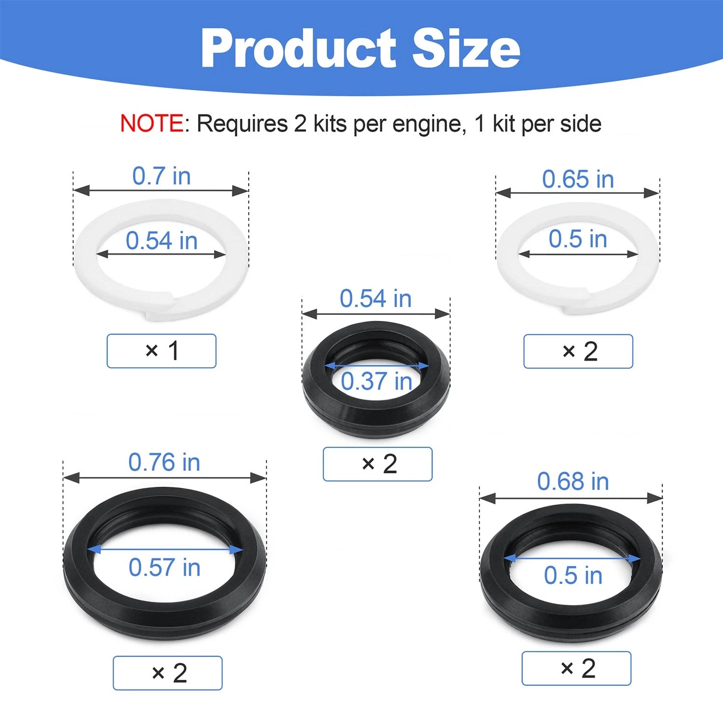 AP0028 Stand Pipe and Plug Seal Kit for Ford Powerstroke 2003–07 F250 F350 F450