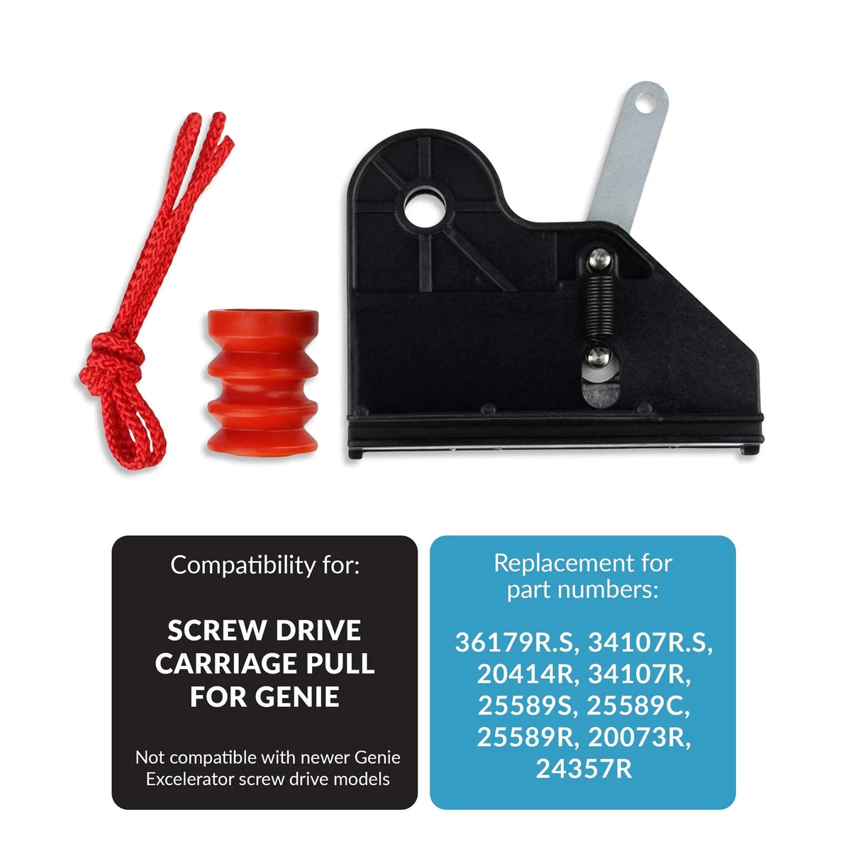 Garage2Go Garage Door Screw Drive Carriage Pull Replacement for Genie 1 Pack