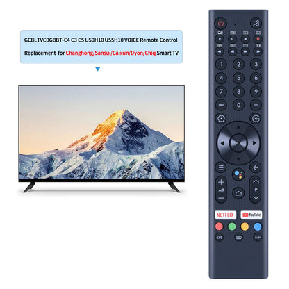 Voice Remote Control For CHIQ TV Changhong TV GCBLTVC0GBBT-C4 U50H10 U55H10
