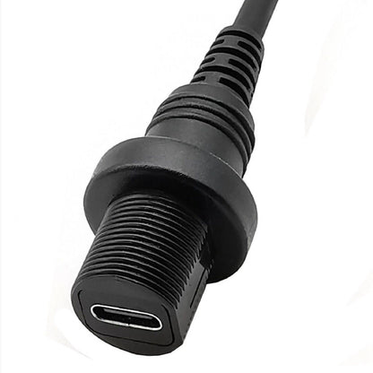 USB 3.1 Type-C Male to Female Auto Yacht Dashboard Extension Waterproof Cable u