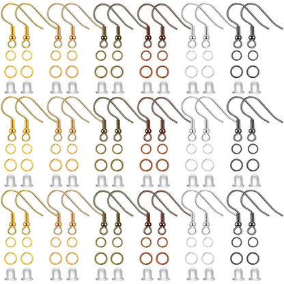 Cridoz 960PCS Earrings Making Supplies Kit with 240PCS Earring Multicolors