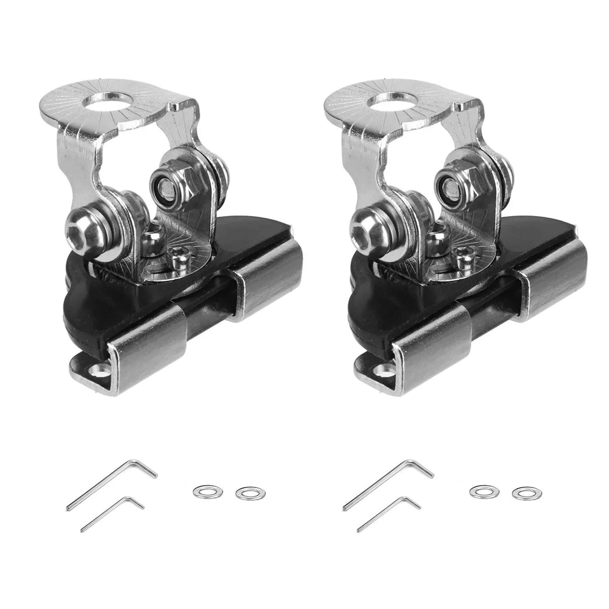 2PCS LED Light Bar Mounting Bracket Pillar Hood 304 Stainless Steel Adjustable