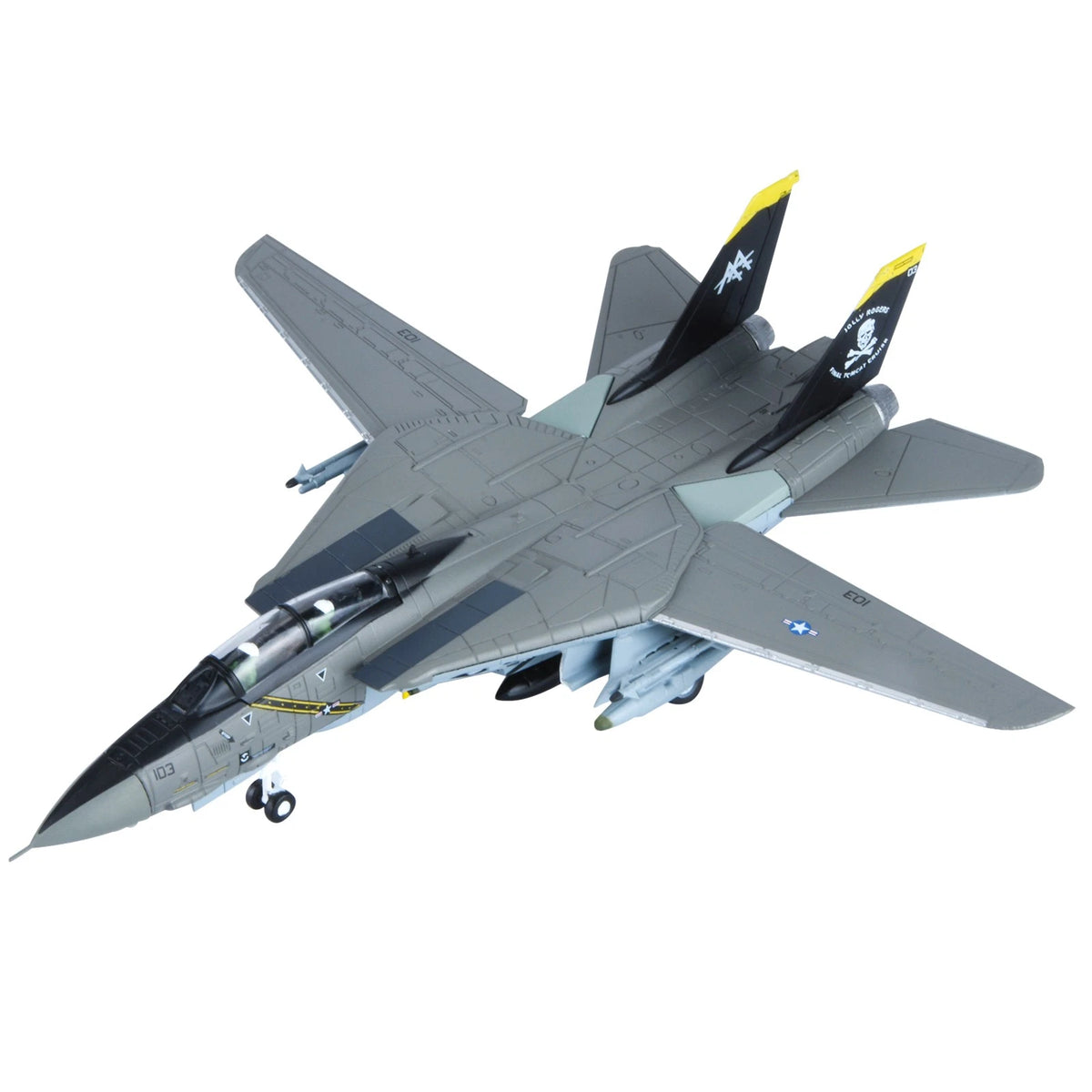 1/100 F-14 Tomcat US Fighter Aircraft Model Alloy Simulation Military Collection